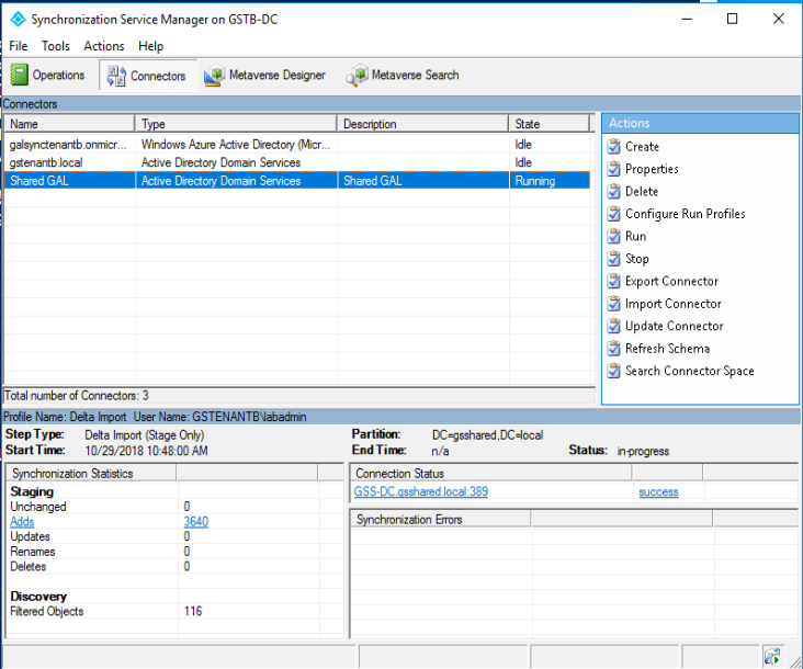 AAD Connect, a dedicated resource forest, a custom connector, and a ...