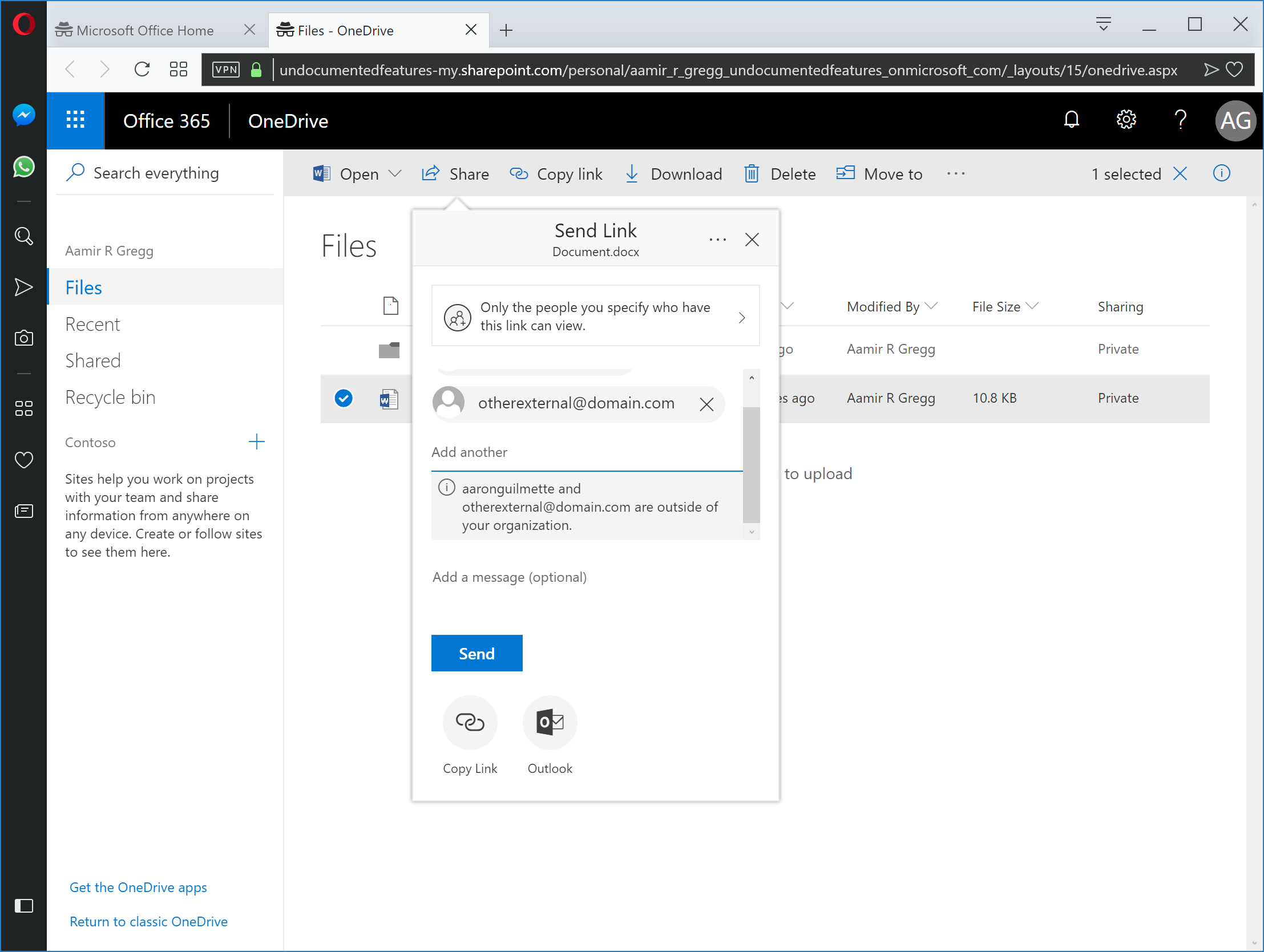 Sharepoint Online And Onedrive For Business Custom Sharing Controls 