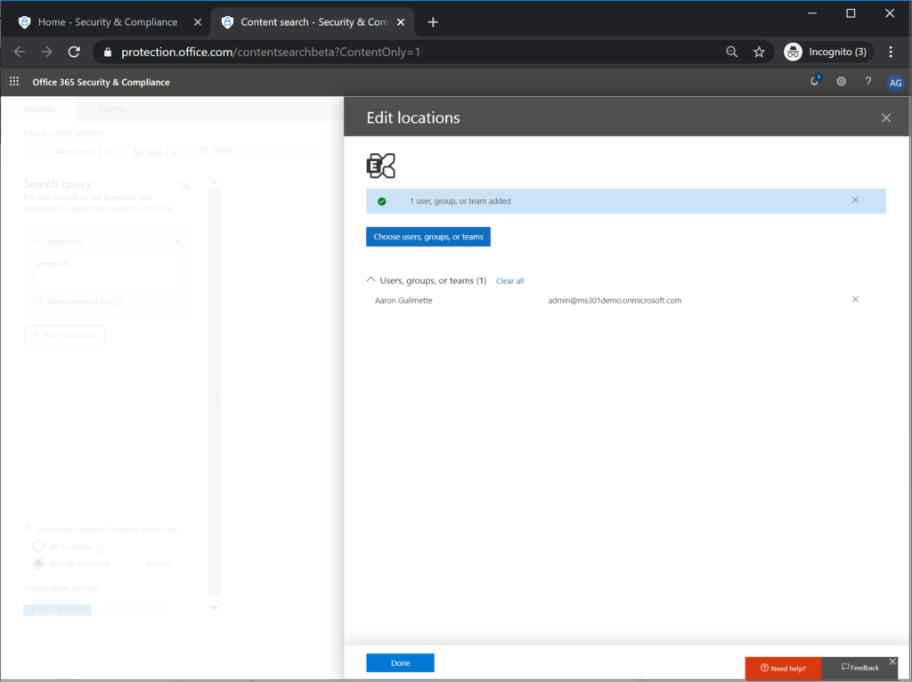 Office 365 Security & Compliance Center eDiscovery – Part 1: Overview ...